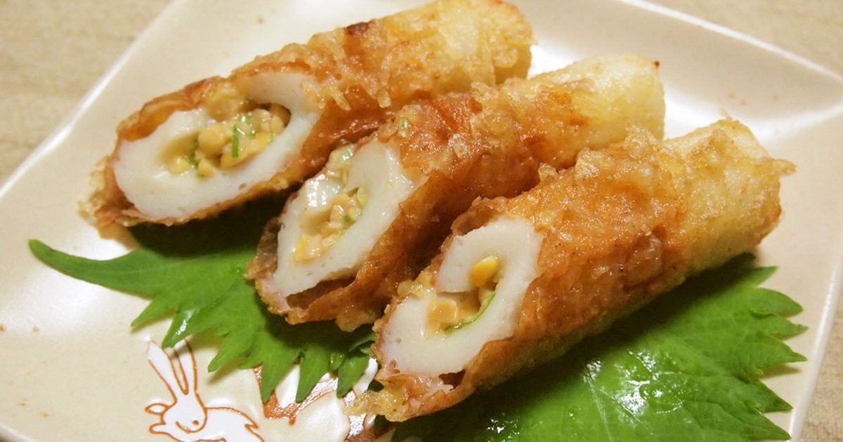 ちくわ納豆揚げ by うさぎのうちゃこ♪ 【クックパッド】 簡単おいしい