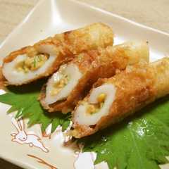 รูปของ ちくわ納豆揚げ
