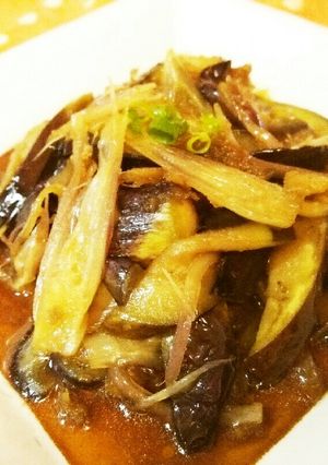 ＊ナスとみょうがの生姜醤油炒め＊-レシピのメイン写真