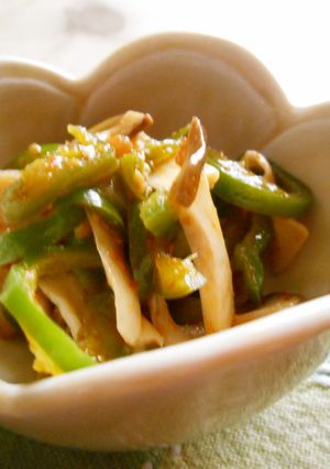 ピーマンとエリンギの食べラー炒め-レシピのメイン写真