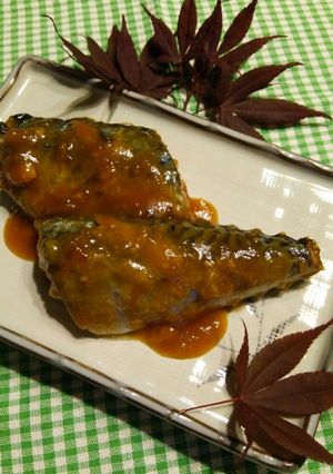 梅ジャム×魚！鯖の味噌煮♪簡単フライパン-レシピのメイン写真