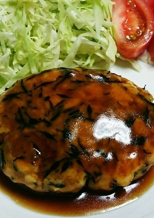 残ったひじき煮で♡豆腐ハンバーグ♡-レシピのメイン写真