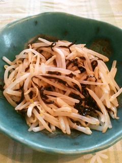 もやしと塩昆布のバター和え-レシピのメイン写真