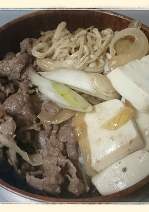 割下簡単！あるものですき焼き丼-レシピのメイン写真