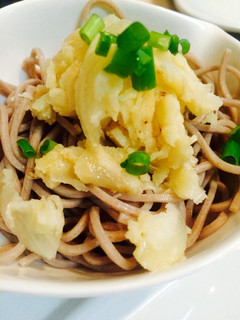 玉ねぎ天ぷらのせ蕎麦-レシピのメイン写真