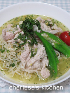 冷しゃぶ乗せ♫冷やしラーメン-レシピのメイン写真