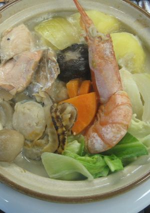 ★洋風★北海道ミルク鮭石狩鍋-レシピのメイン写真