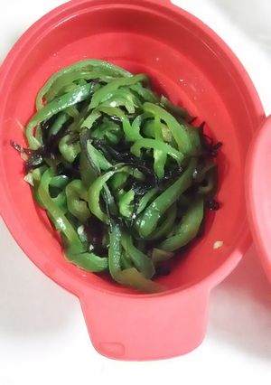 ピーマンの塩昆布和え-レシピのメイン写真
