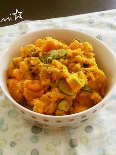 栄養満点‼枝豆入りかぼちゃサラダ-レシピのメイン写真
