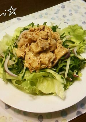 豚しゃぶサラダ~粒マスタードドレッシング-レシピのメイン写真