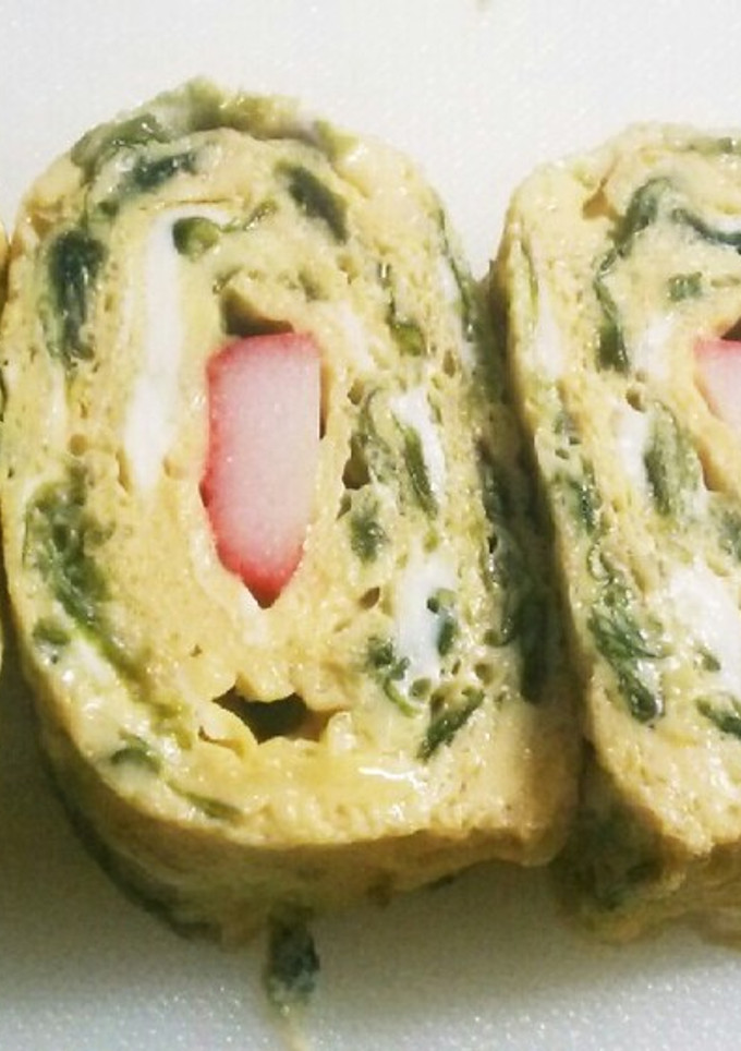 ☆あおさとカニカマの卵焼き☆-レシピのメイン写真