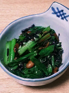 小松菜とひじきの煮物のソテー-レシピのメイン写真