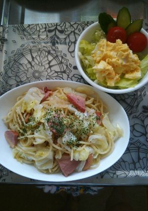 ｷｬﾍﾞﾂと鴨のﾍﾟﾍﾟﾛﾝﾁｰﾉ-レシピのメイン写真