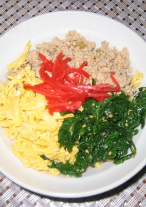 ご飯も美味しい三色丼-レシピのメイン写真
