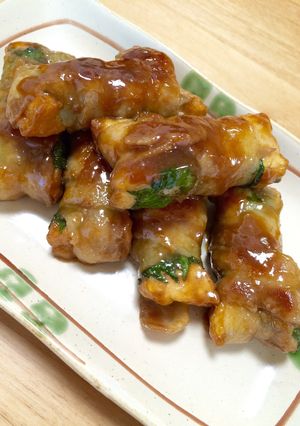 ご飯が止まらない♡厚揚げの豚バラ巻き-レシピのメイン写真