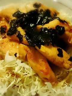 葱&鰹節ご飯のワサビ醤油ささみ丼-レシピのメイン写真