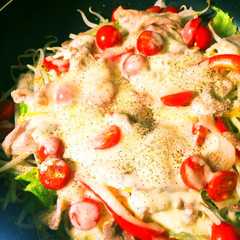 รูปของ もやしでカサ増し◎野菜と豚肉の重ね蒸し