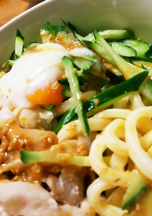 冷しゃぶ サラダ うどんに!絶品味噌ダレ-レシピのメイン写真