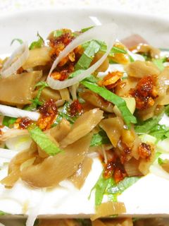 中華風!味付メンマとラー油で簡単冷奴-レシピのメイン写真