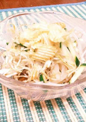 懐かし給食メニュー!!ポテチでサラダ♪♪-レシピのメイン写真