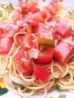 ☆簡単☆トマトたっぷり冷製パスタ-レシピのメイン写真