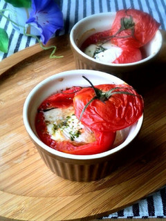 焼きトマトチーズのおつまみ!-レシピのメイン写真