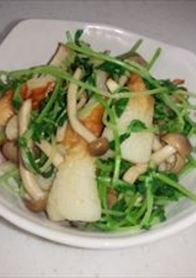 豆苗の炒め物-レシピのメイン写真