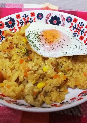 ランチにも☆フライパンでカレーピラフ☆-レシピのメイン写真
