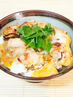 レンジとグリルで♡簡単料亭の香ばし親子丼-レシピのメイン写真