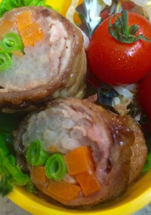 お弁当用に…豚こま肉でスタミナ野菜ロール-レシピのメイン写真