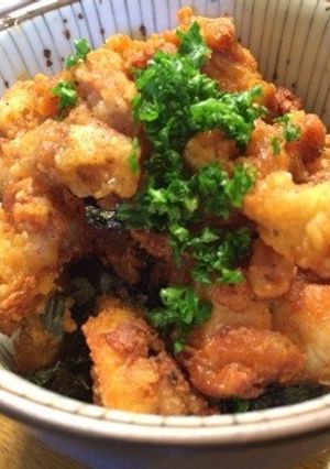 鶏唐揚げ甘酢さっぱり丼ぶり-レシピのメイン写真