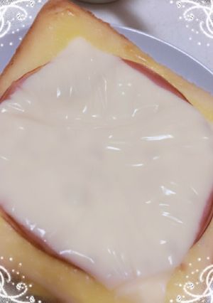 簡単朝ごはん♡ハムチーズトースト♡-レシピのメイン写真