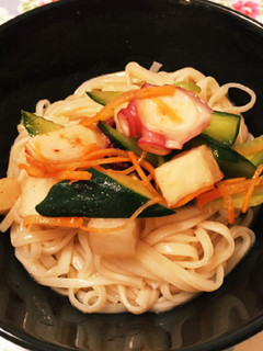 たこキムチうどん-レシピのメイン写真