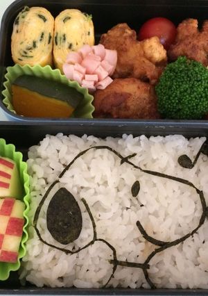 海苔だけで簡単可愛いキャラ弁★お絵描き風-レシピのメイン写真