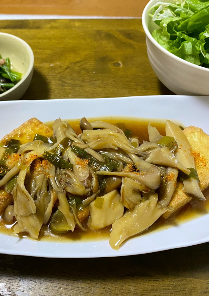 厚揚げときのこのあんかけ-レシピのメイン写真