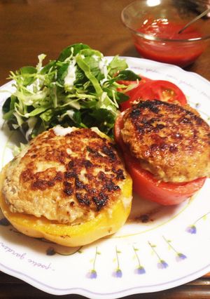 パプリカの肉詰め！ヘルシー♪ビタミンC♪-レシピのメイン写真
