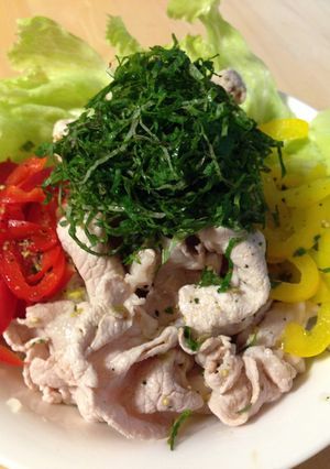 冷しゃぶパワー冷やしぶっかけ塩らーめん-レシピのメイン写真