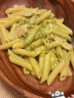 グリーンカルボナーラ~青汁仕立て~-レシピのメイン写真