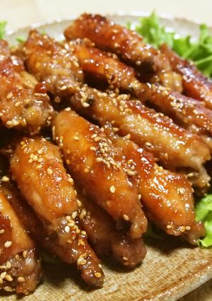 手羽中の甘辛焼き-レシピのメイン写真