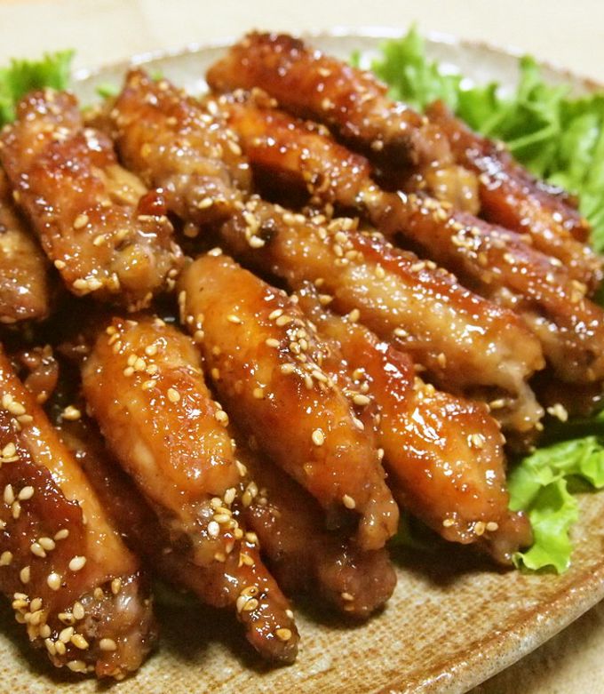 手羽中の甘辛焼き by うさぎのうちゃこ♪ 【クックパッド】 簡単