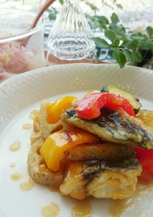 stop夏バテ✾さわらと夏野菜の黒酢南蛮-レシピのメイン写真