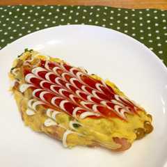 รูปของ シャウエッセンでふわとろ納豆オムレツ