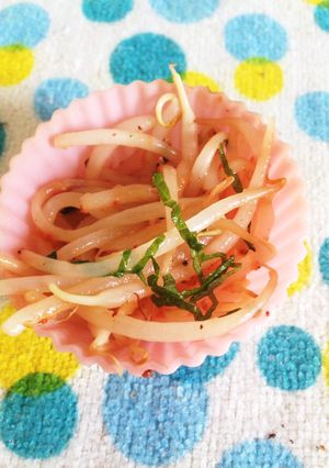 お弁当のすき間に！もやし明太炒め-レシピのメイン写真