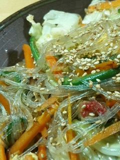 ヘルシーおかず!春雨とキャベツの中華炒め-レシピのメイン写真