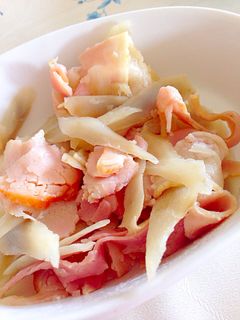 超簡単!ごぼうとベーコン炒め-レシピのメイン写真