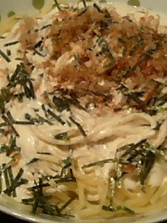 S氏のパスタ(納豆タラコクリームパスタ)-レシピのメイン写真