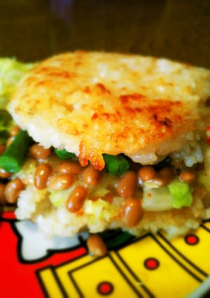 納豆ライスバーガー-レシピのメイン写真
