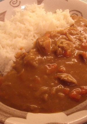 我が家の秘密のこくまろポークカレーライス-レシピのメイン写真