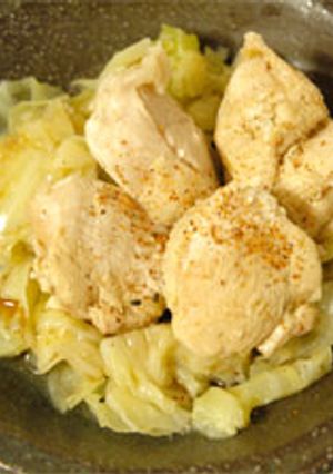 たっぷりキャベツと鶏の蒸し煮-レシピのメイン写真