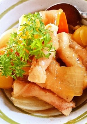 肉じゃがの肉は高野豆腐巻き-レシピのメイン写真